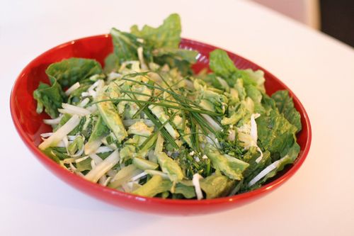 Romaine Salad with Avocado & Chayote